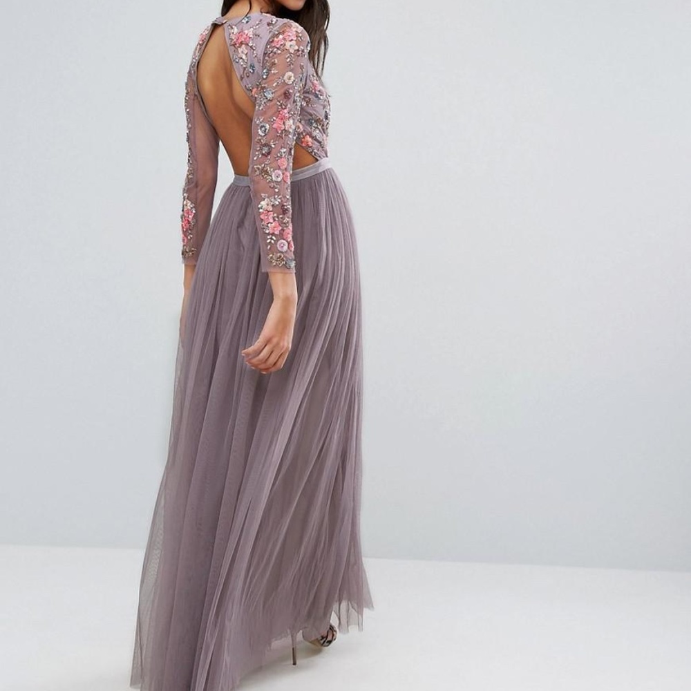 Needle & Thread Women's Purple Ditsy Scatter Gown